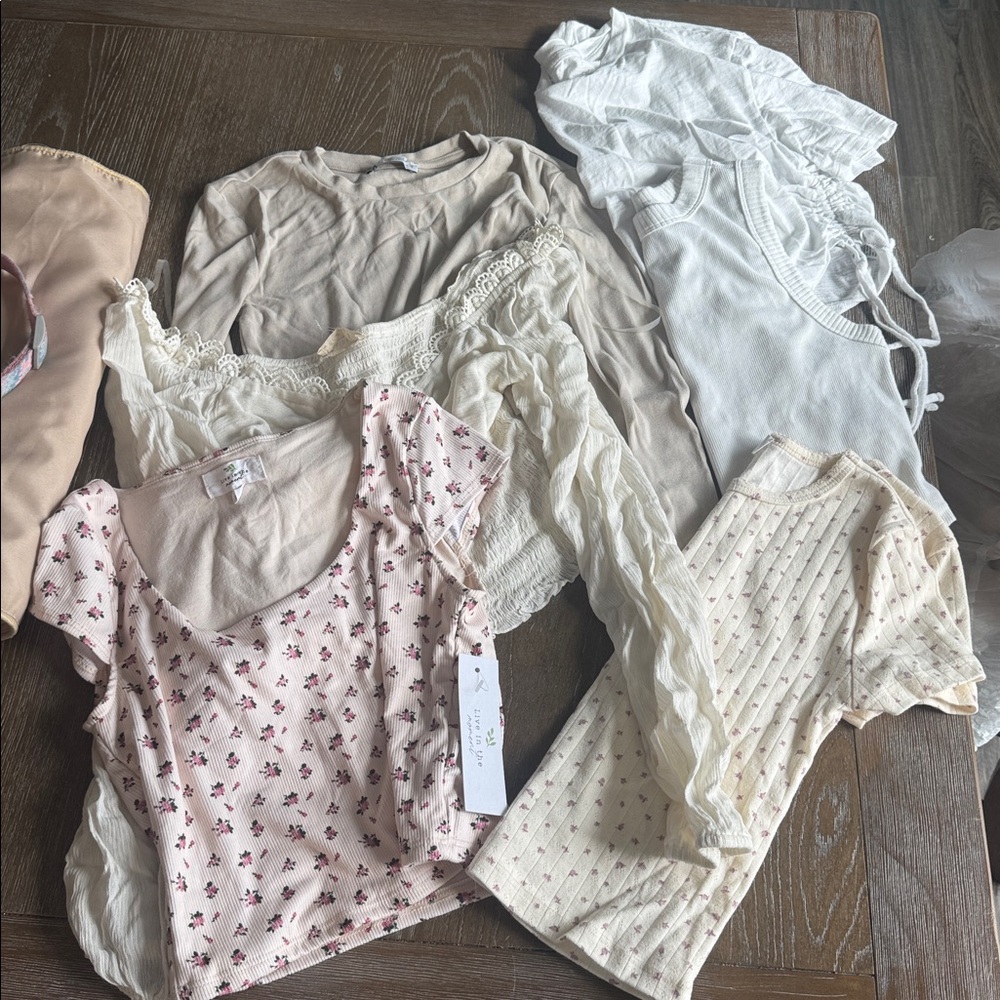 Assorted Neutral and White Tops